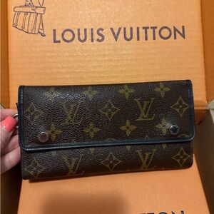 Louis Vuitton Monogram Macassar Portefeuille Long wallet